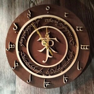 Reloj de pared inspirado en el Señor de los Anillos