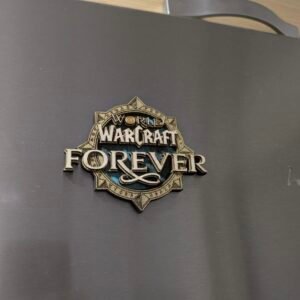 Imán para tu frigoríficio o PC inspirado en el logo de World of Warcraft Forever